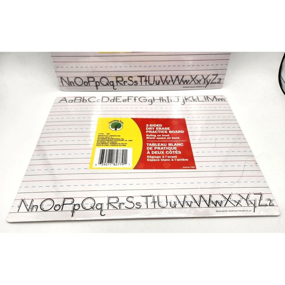 Teaching Tree Dry Erase Handwriting Practice Board 2 sided Lot of 2 New Sealed
